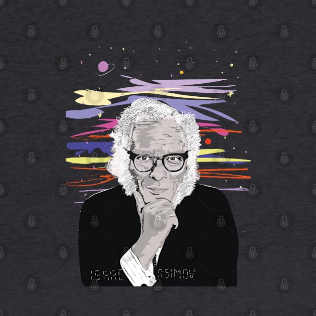 Isaac Asimov Portrait by Slownessi